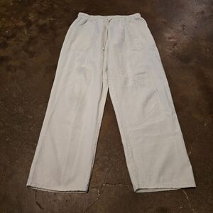 CottonSeed Casual Wear Off-White 100% Cotton Beach Pants Size XL